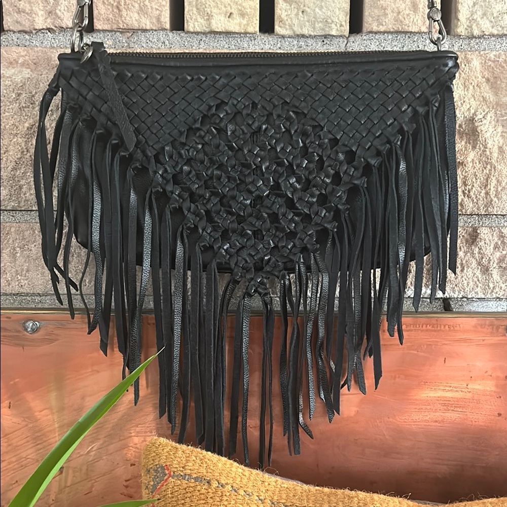 The Sak Black Fringe Women's Bag